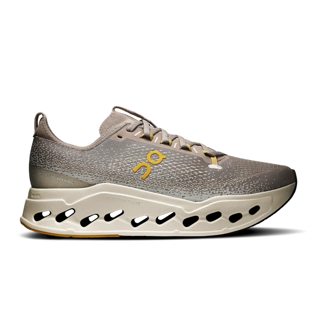 mid - cut running wear Men's On Cloudsurfer Max Running Shoe in Cinder | Pelican