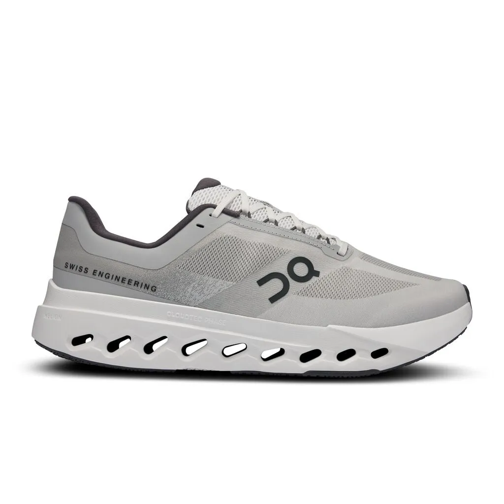 Torsion Stability Plate flexible running footwear Men's On Cloudsurfer Next Running Shoe in Glacier | White