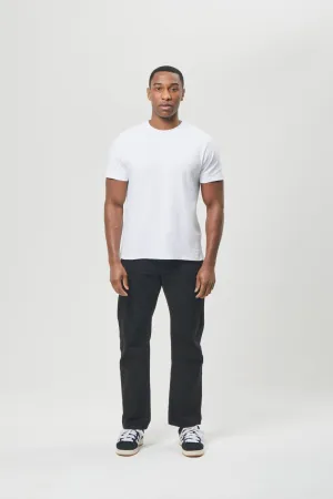 Mens 'STYNA' T-Shirt - WHITE Everyday Fit Versatile Wardrobe Piece