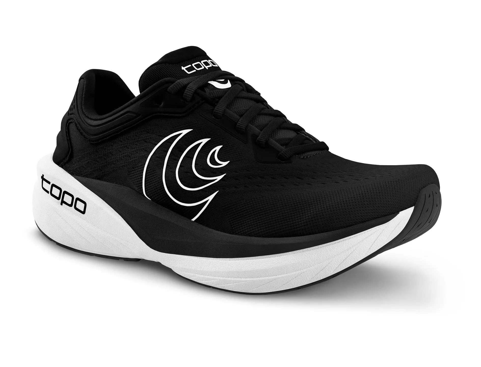 dot - design shoes Wide Fit Option Men's Topo Athletic Phantom 4 Running Shoe in Black | White