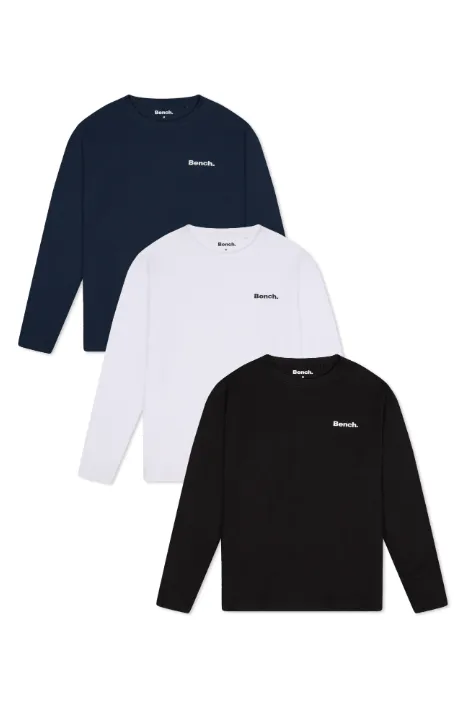 Mens 'VIREN' 3 Pack Lounge T-Shirts - ASSORTED Chill Comfort