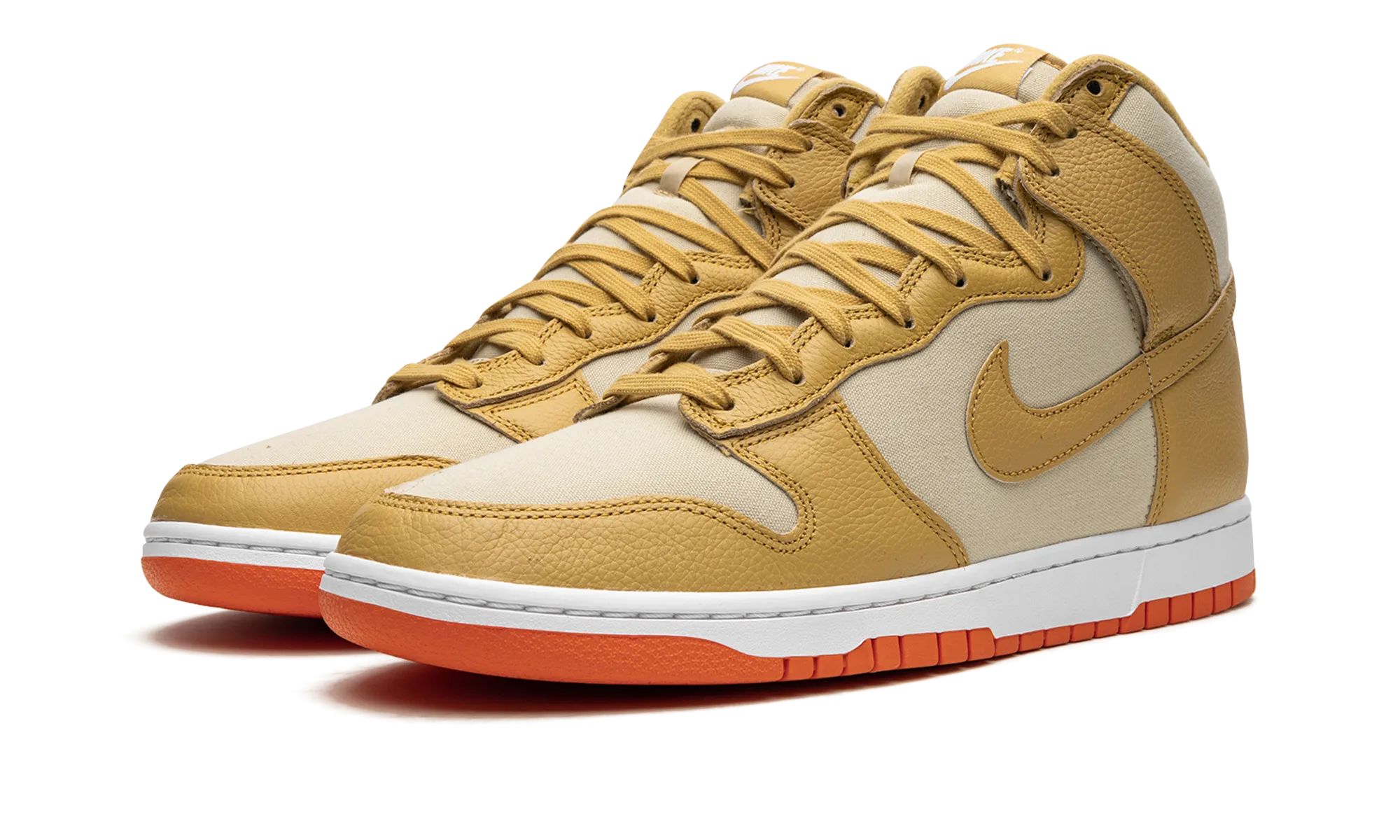 Flexible Arch Comfortable Wear Dunk High "Gold Canvas"