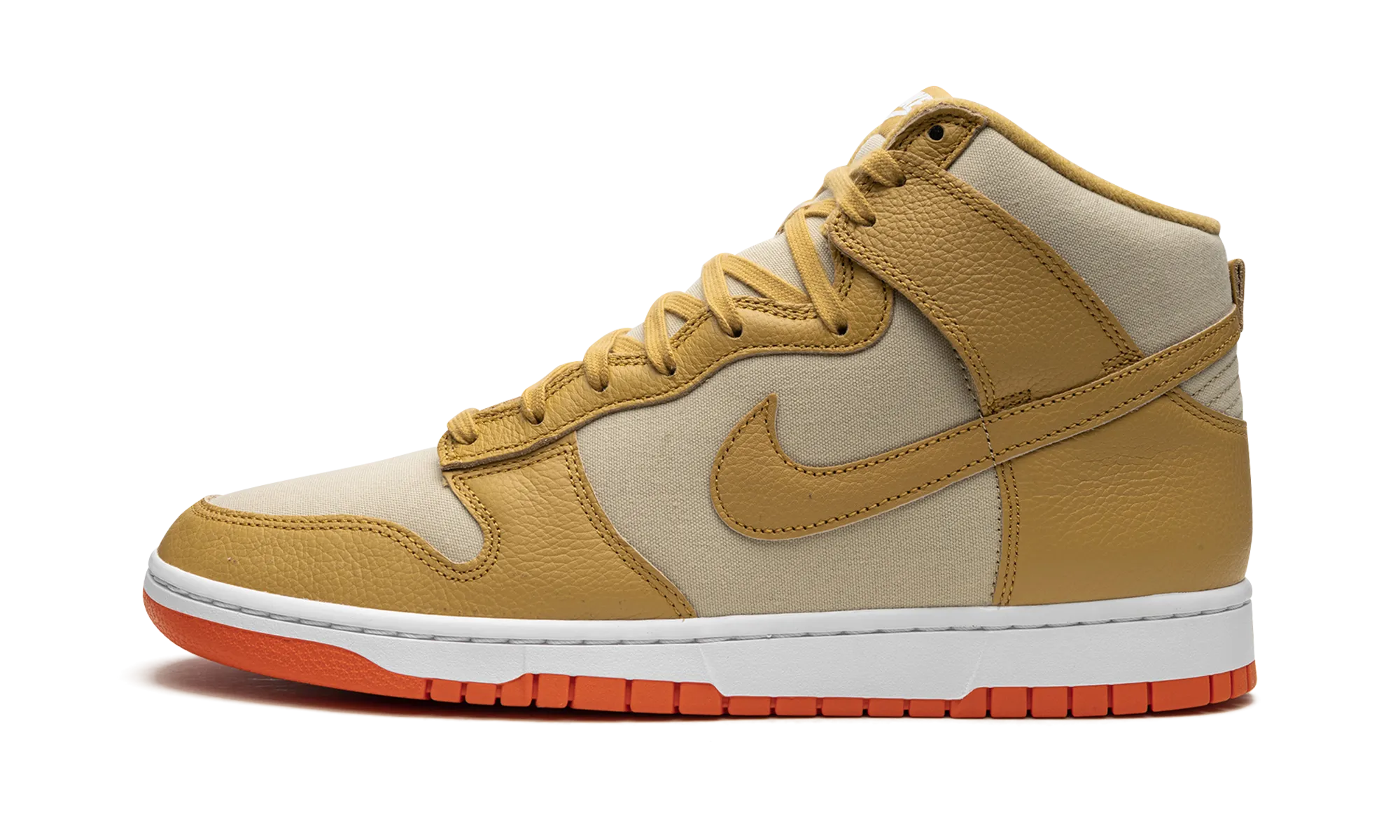 Dunk High "Gold Canvas" Flex Movement Bold Style
