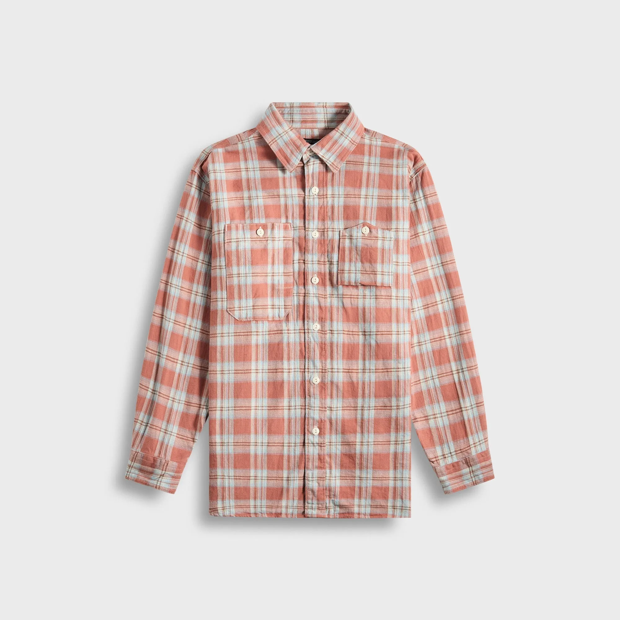 FlexibleHoodDesign Engineered Garments Work Plaid Jacquard Shirt - Pink