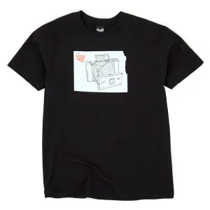 Feminine Touch Hecox Polaroid Camera S/S T-Shirt (Black)