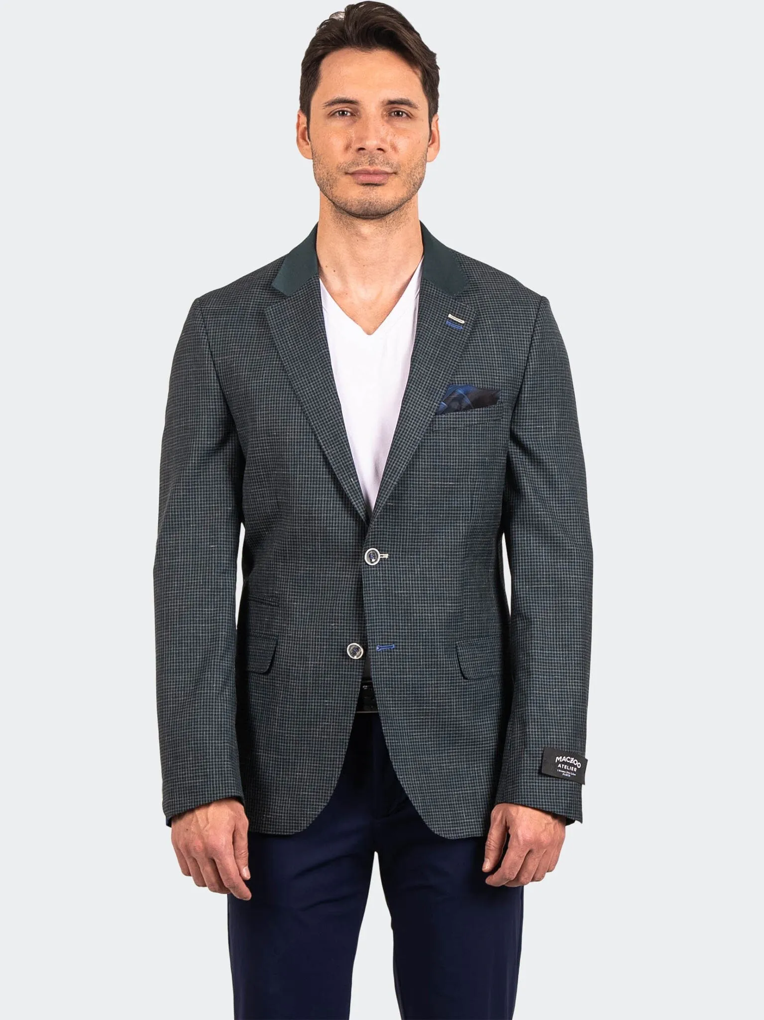 Stretch Cloth Blazer Socrate EvoResistance5 Green