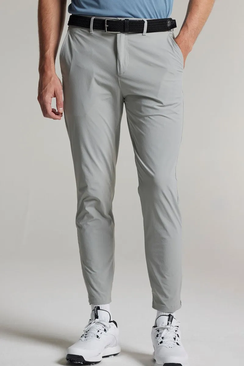 Softened Hem Cropped Dynamic Stretch Golf Trousers - Driver Grey