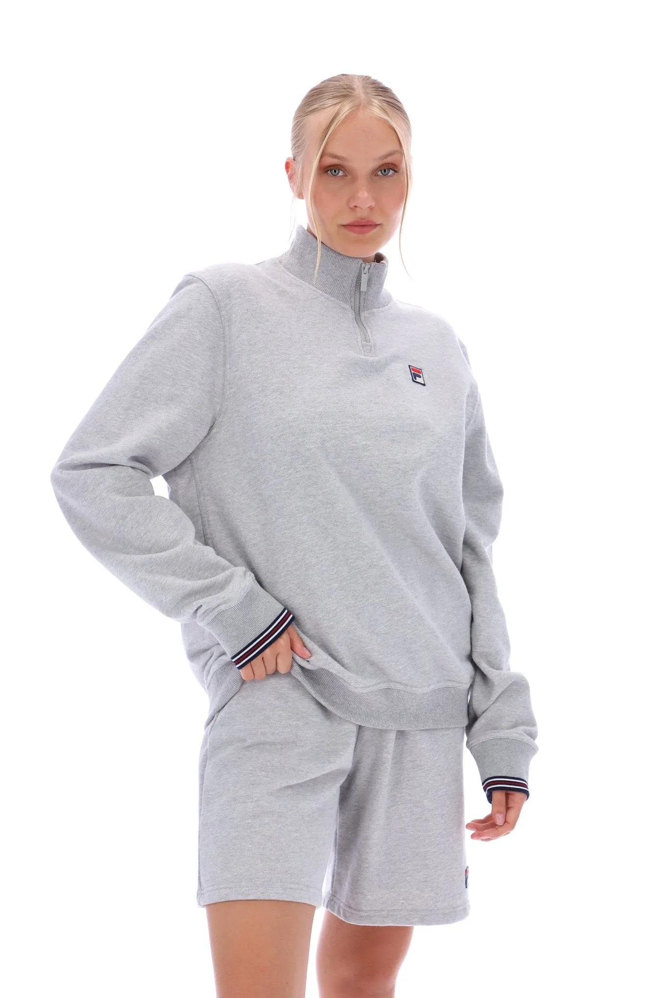 easy to pair City Cool Ramy F Box 1/4 Zip With Yarn Dye Cuff