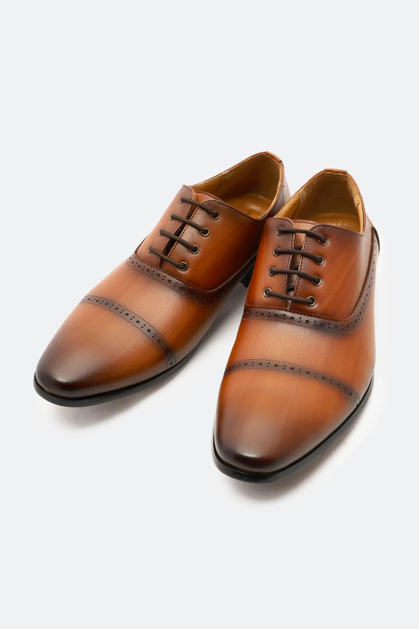 Tan Formal Oxford Shoes All weather