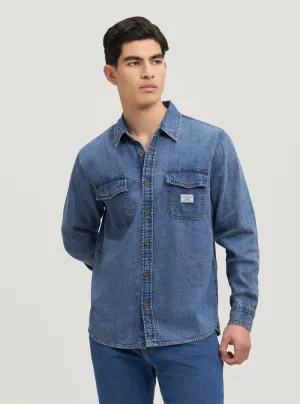 Sporty Look Guess Jeans Regular Denim Shirt