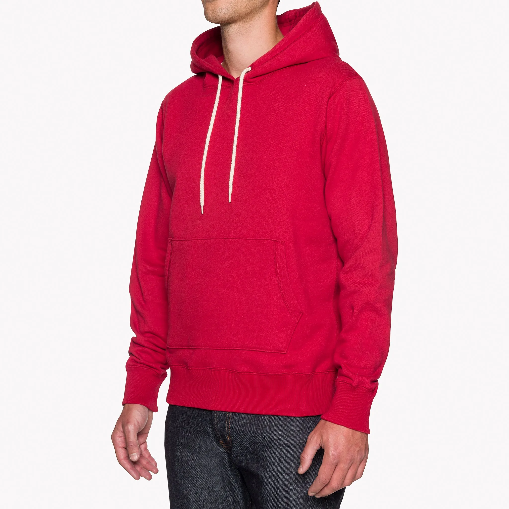 Comfy Outfit Street Ready Pullover Hoodie - Heavyweight Terry - Red