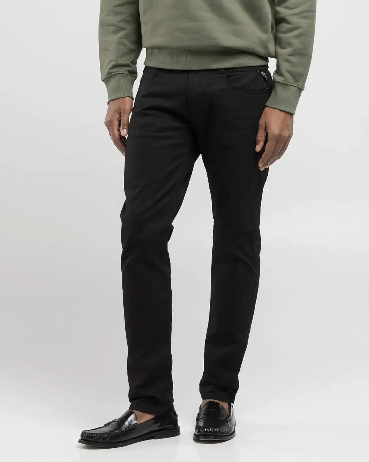 Staple Piece Replay Anbass Slim Fit Mens Jeans - Black