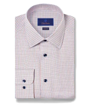 Anti Static Finish Essential Fit RBSP11802487 | Blue & Orange Textured Dobby Dress Shirt