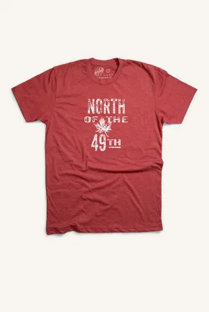 regular but not boring Comfortable North of the 49th T-shirt (Mens)