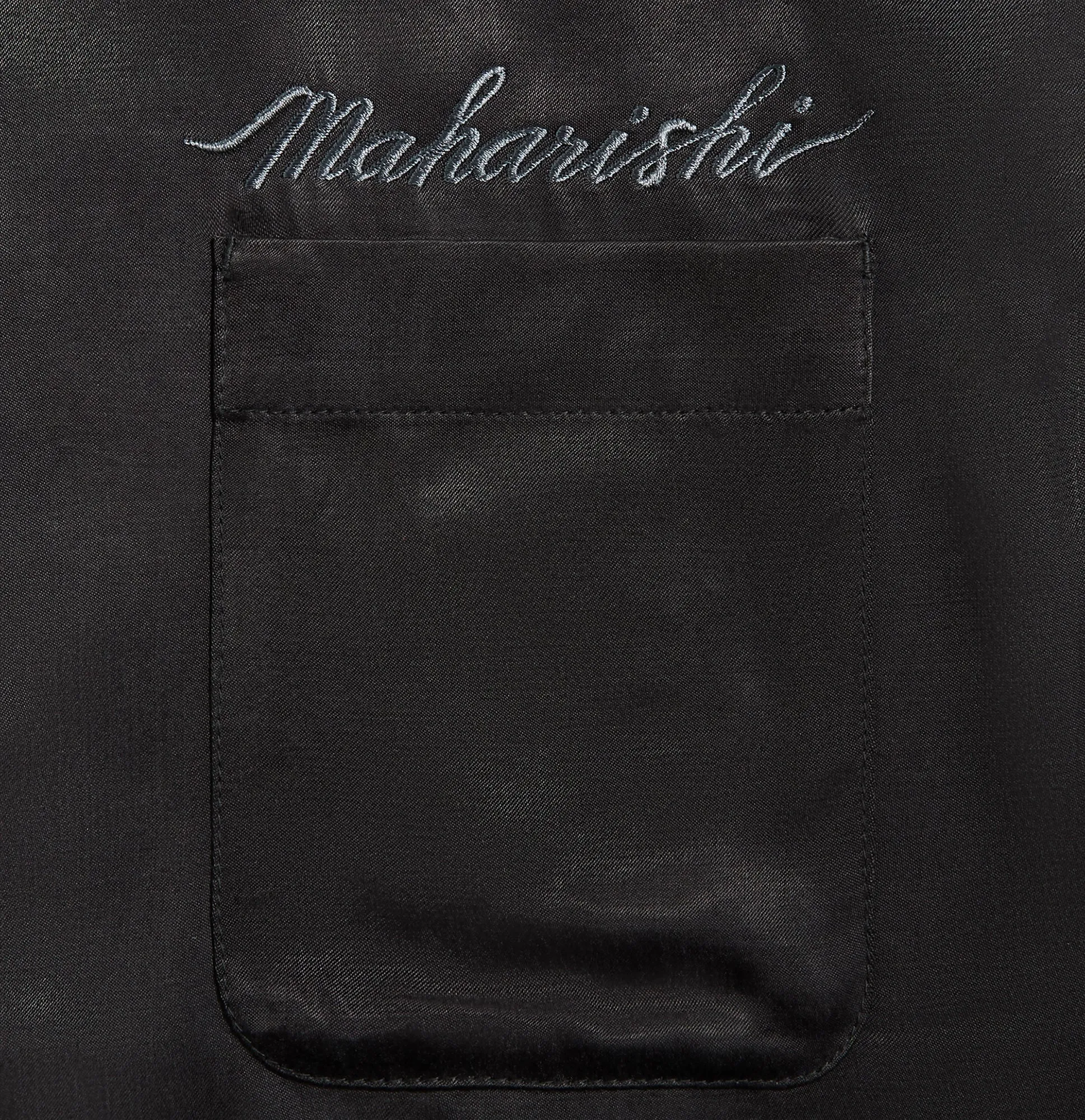 Maharishi 6098 Tiger Dragon Camp Collar Shirt - Black City Wear