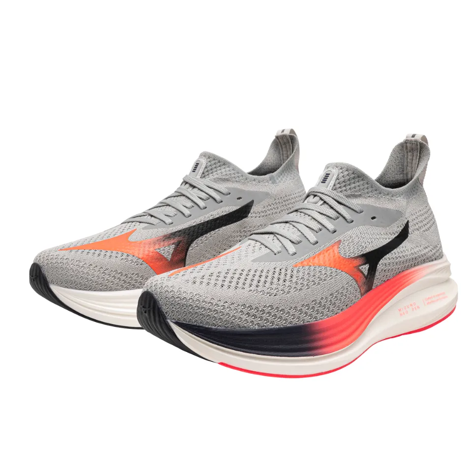 Layered Propulsion Plate waterproof - feature shoes Mizuno Men's Neo Zen Running Shoes in Harbour Mist/Fiery Coral 2/Baritone Blue AW25