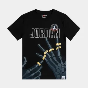 MJ Roadtrip X Ray Grade School Short Sleeve Shirt (Black/Grey) Modern Twist Elegant and Relaxed