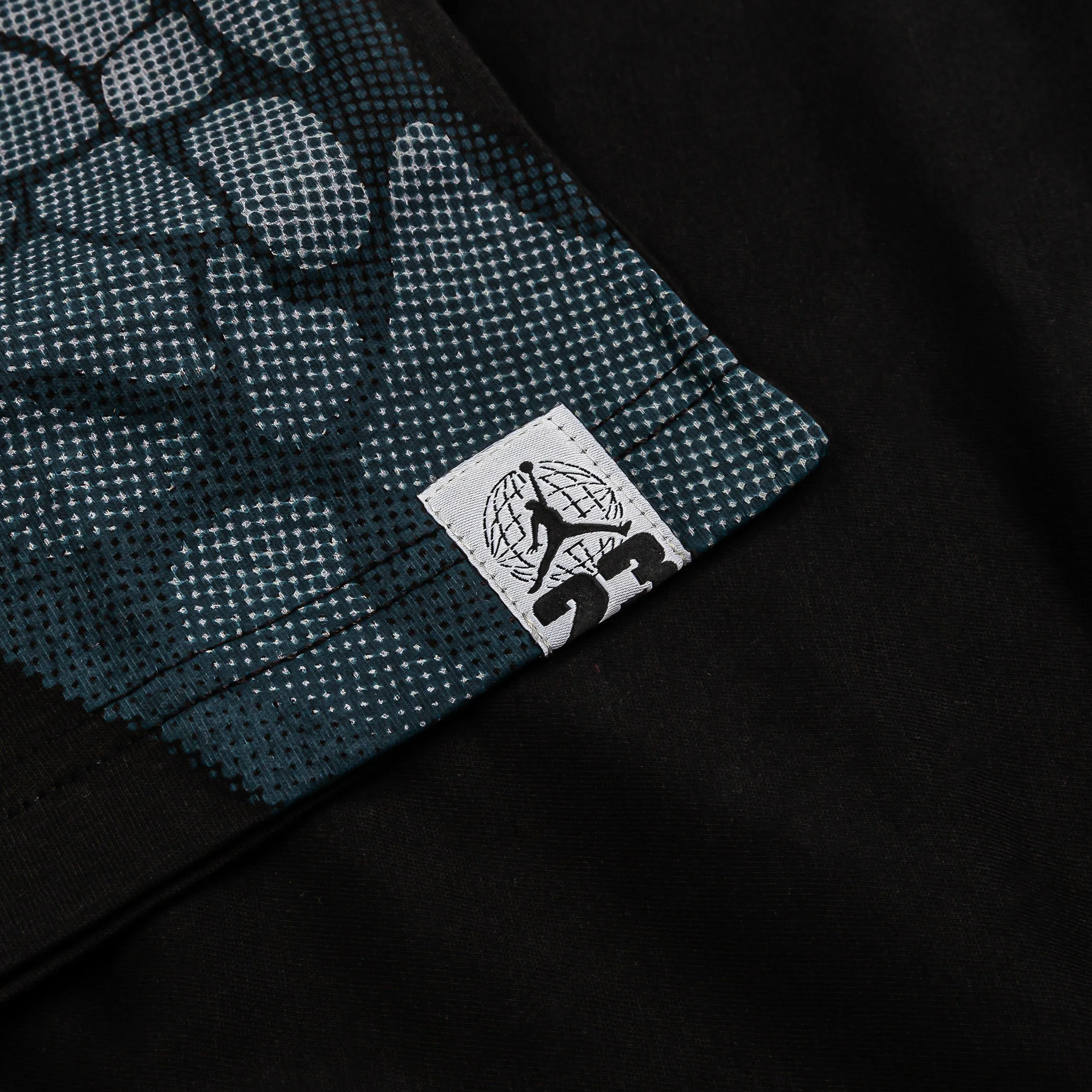 NoSideSeam Moisture Management MJ Roadtrip X Ray Grade School Short Sleeve Shirt (Black/Grey)