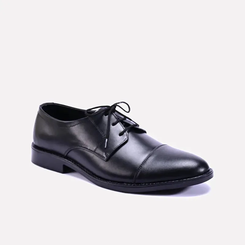 Quiet Luxe Raider Black Derby Cap Toe Shoes 0111092