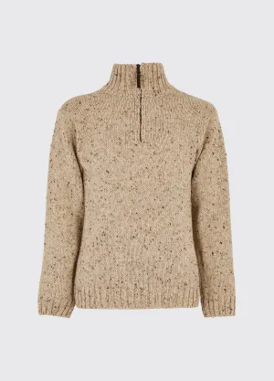 Callaghan Men??s Irish Knit Donegal Sweater - Stone Legend Fit WaterRepellentCoating