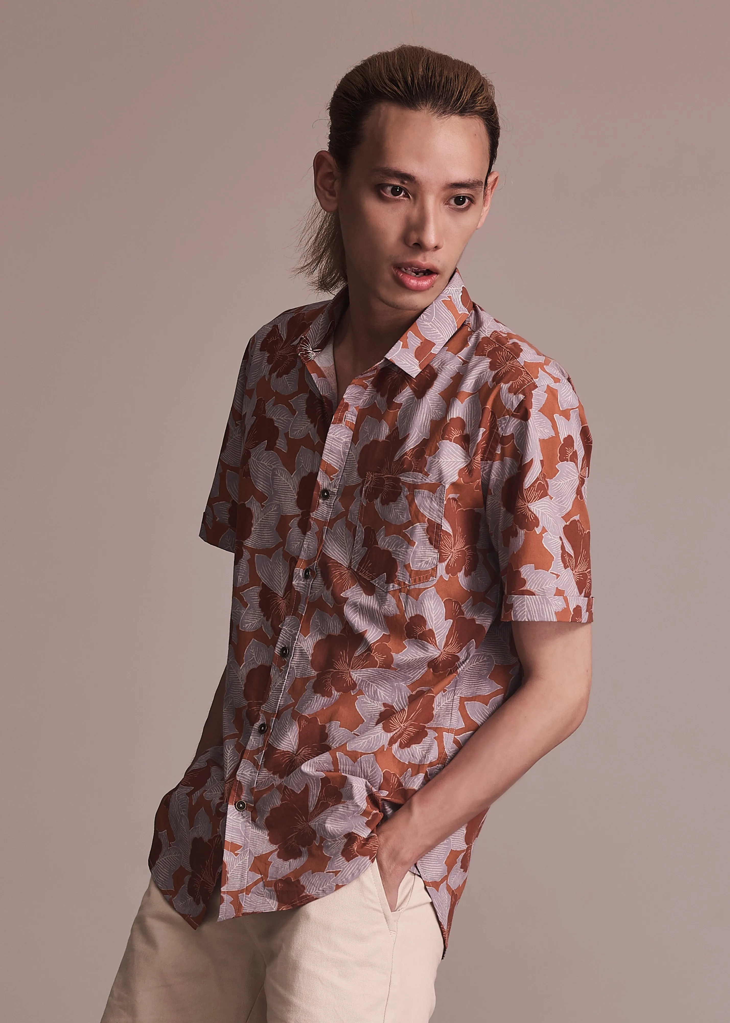 FRANGIPANI - HIDDEN GARDEN TERRACOTTA Functional Fashion sporty wear