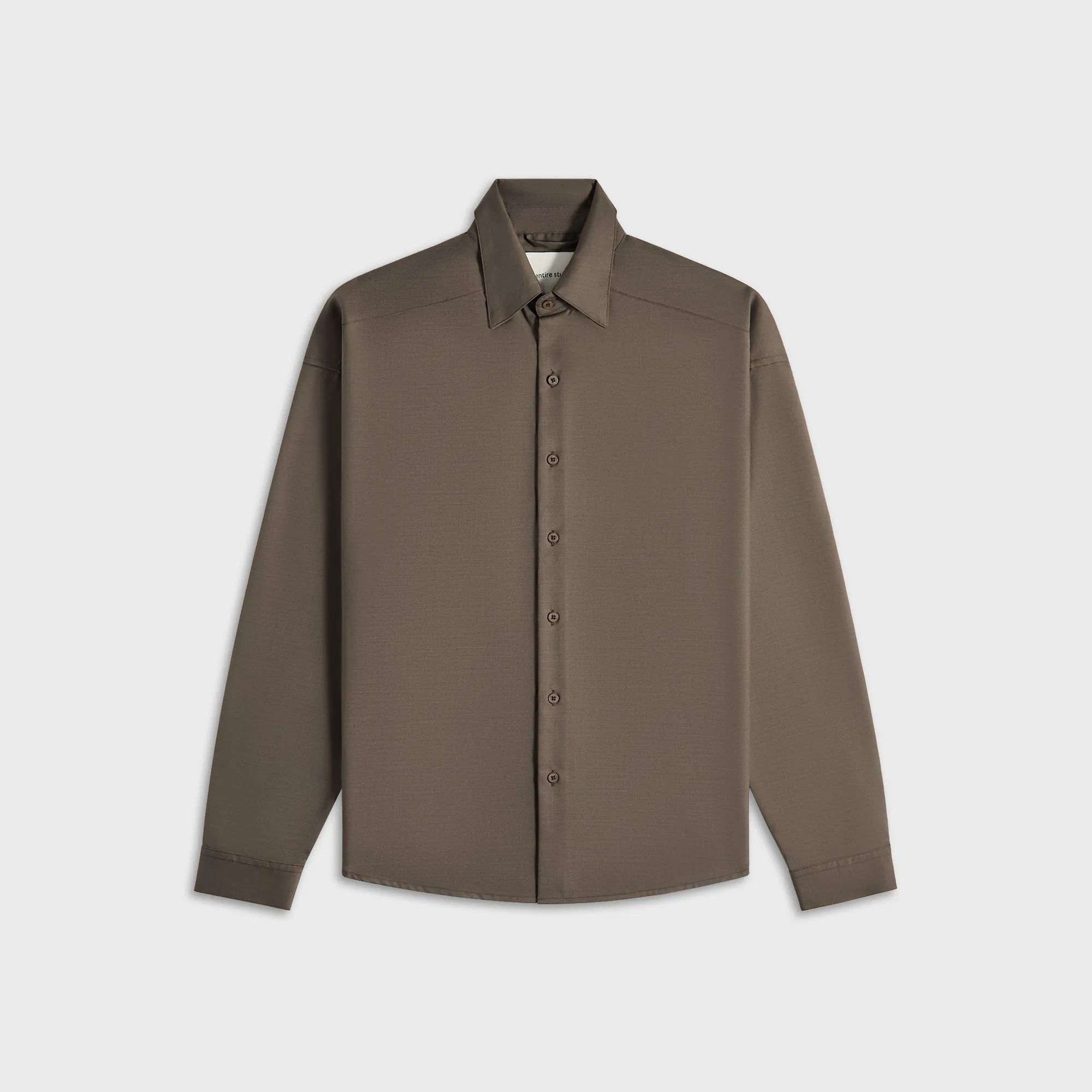 Cuffs Adjust Entire Studios Miller Shirt Wool - Taupe