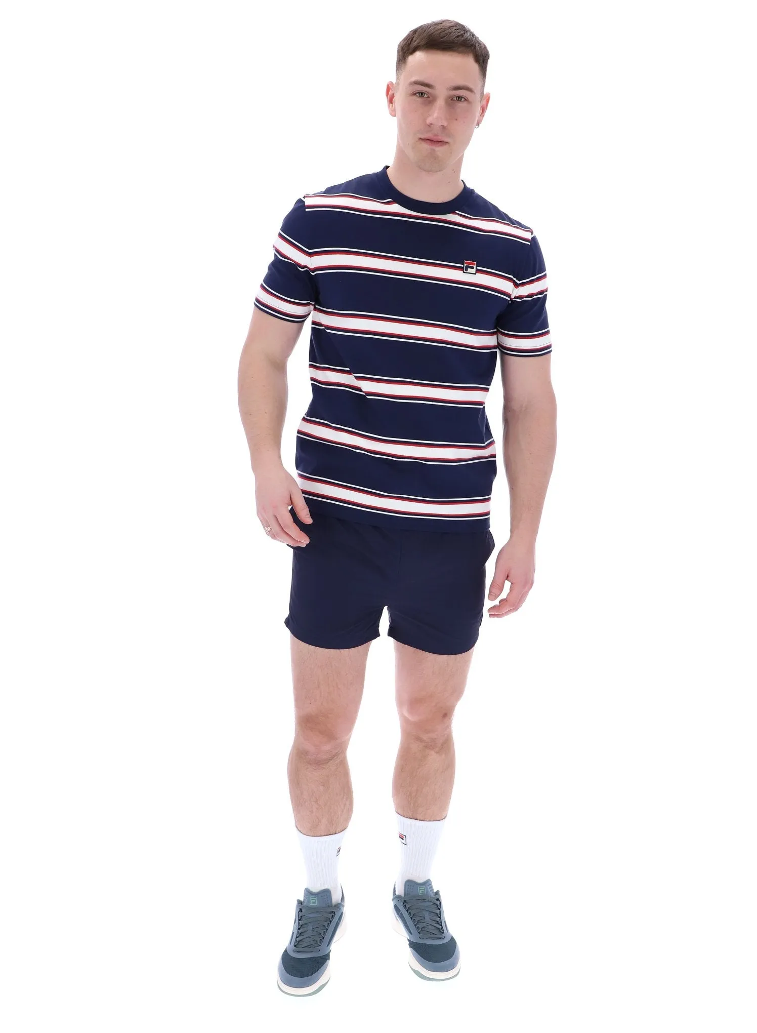Breathable apparel Sanders Yarn Dye Stripe T-Shirt