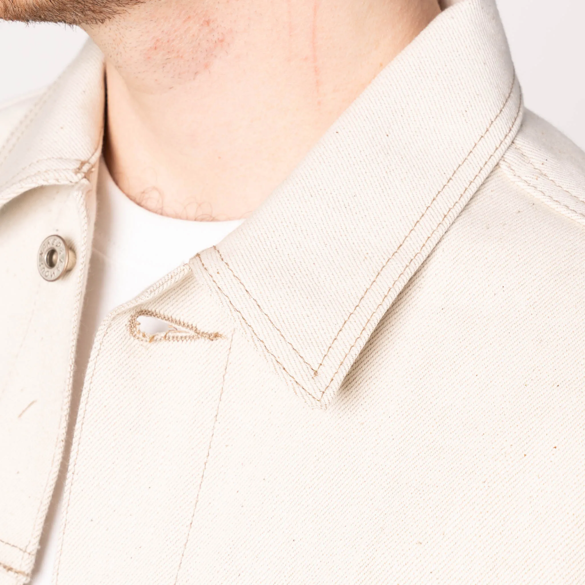 ErgonomicFit Denim Jacket - All Natural Ecru Foxfibre? Selvedge