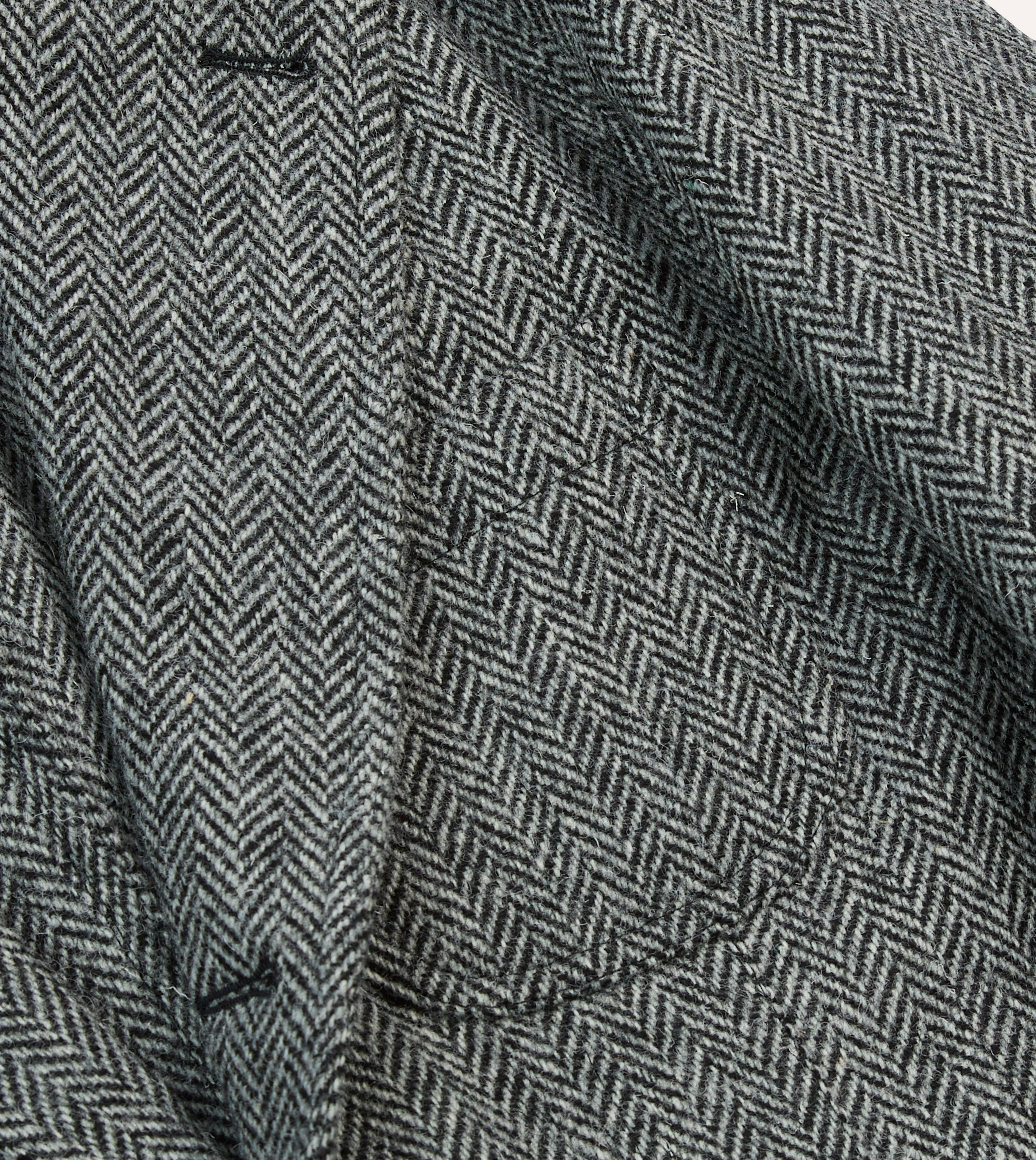 Grey Herringbone Harris Tweed Games Blazer Mk. VII Practical Design Winter Fashion