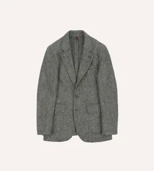 Breathable Material EcoFriendly Dye Grey Herringbone Harris Tweed Games Blazer Mk. VII