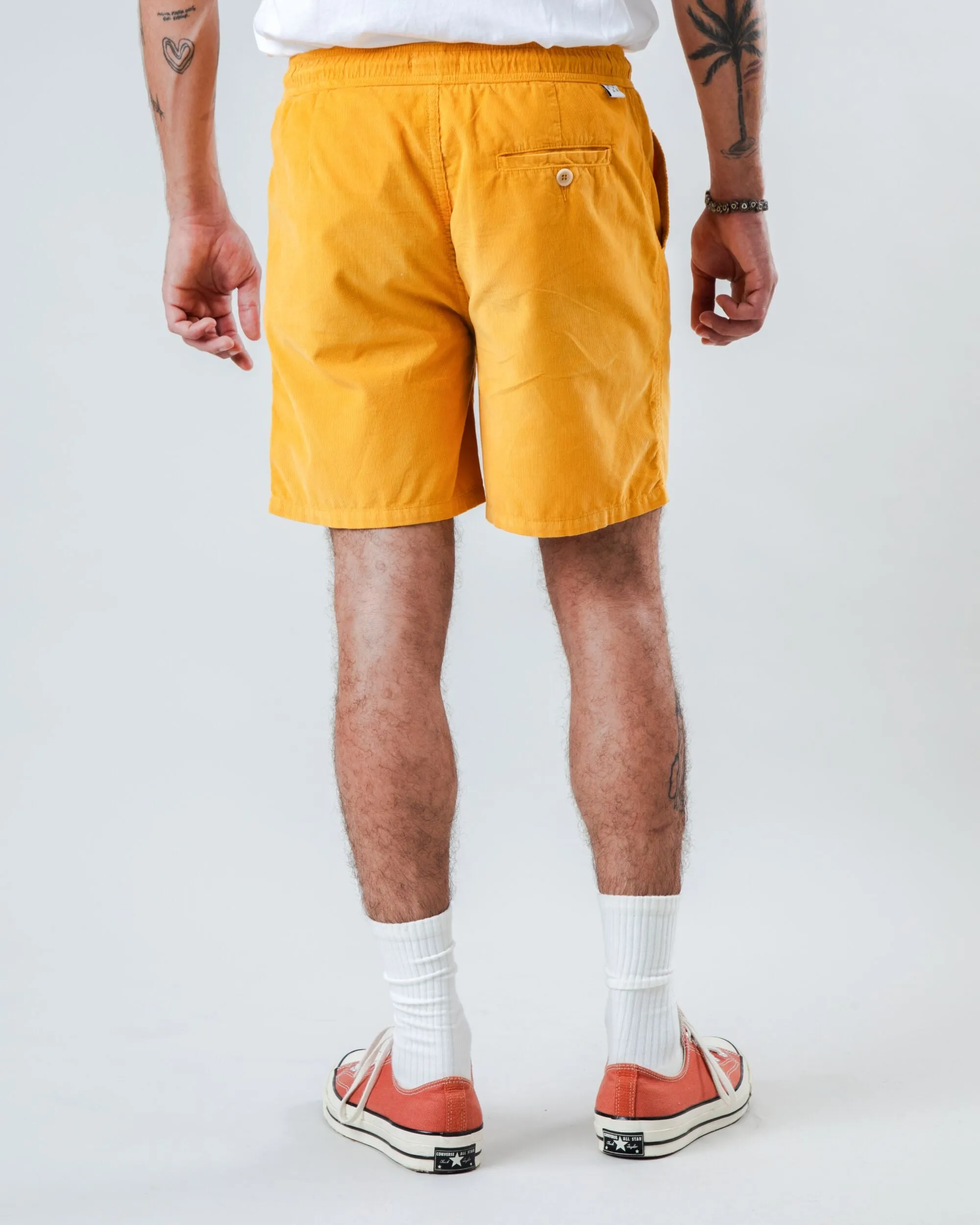 Baby Cord Short Yellow Beach Wear Daily Casual