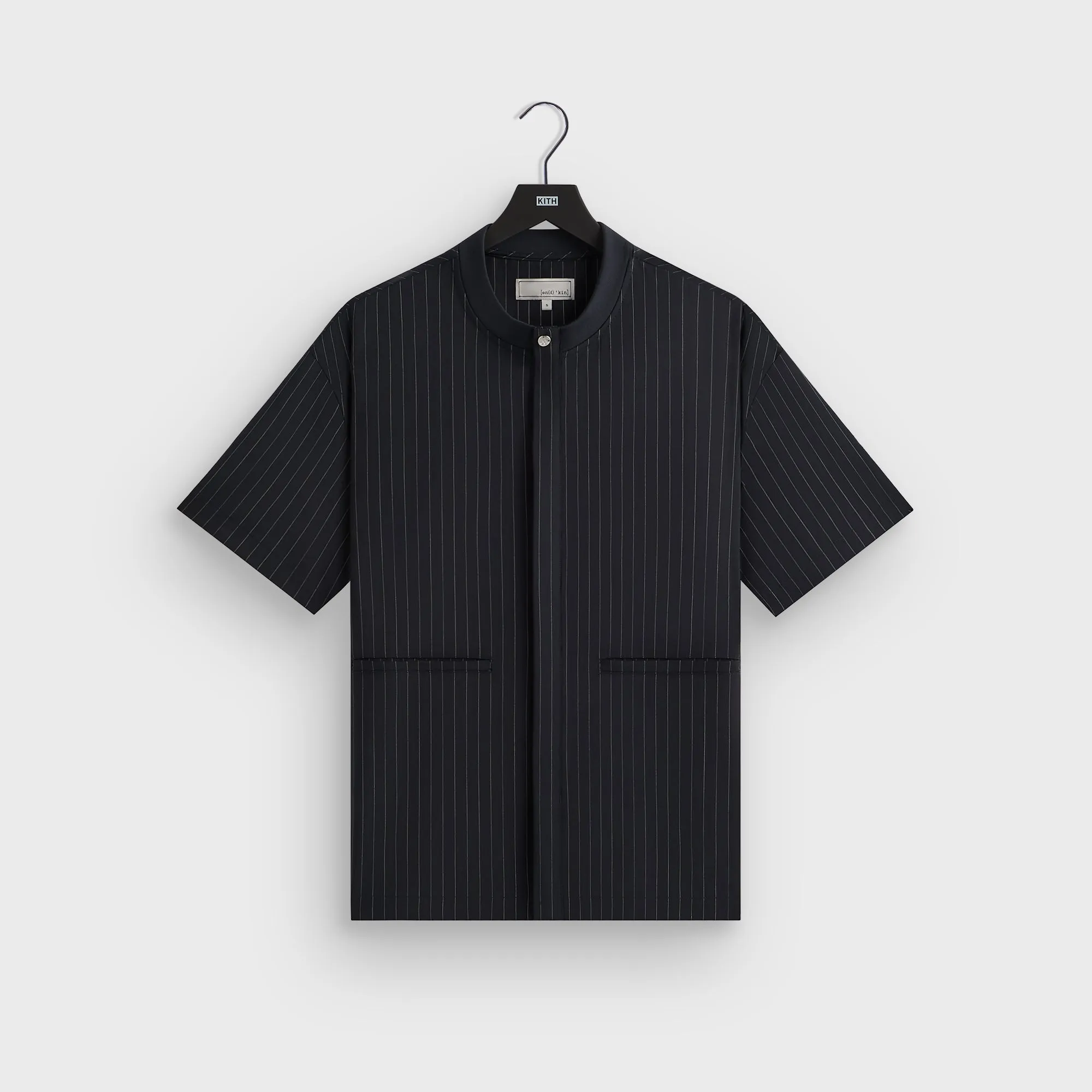 &Kin Tropical Wool Casper Shirt - Admiral Compact Packable Feature