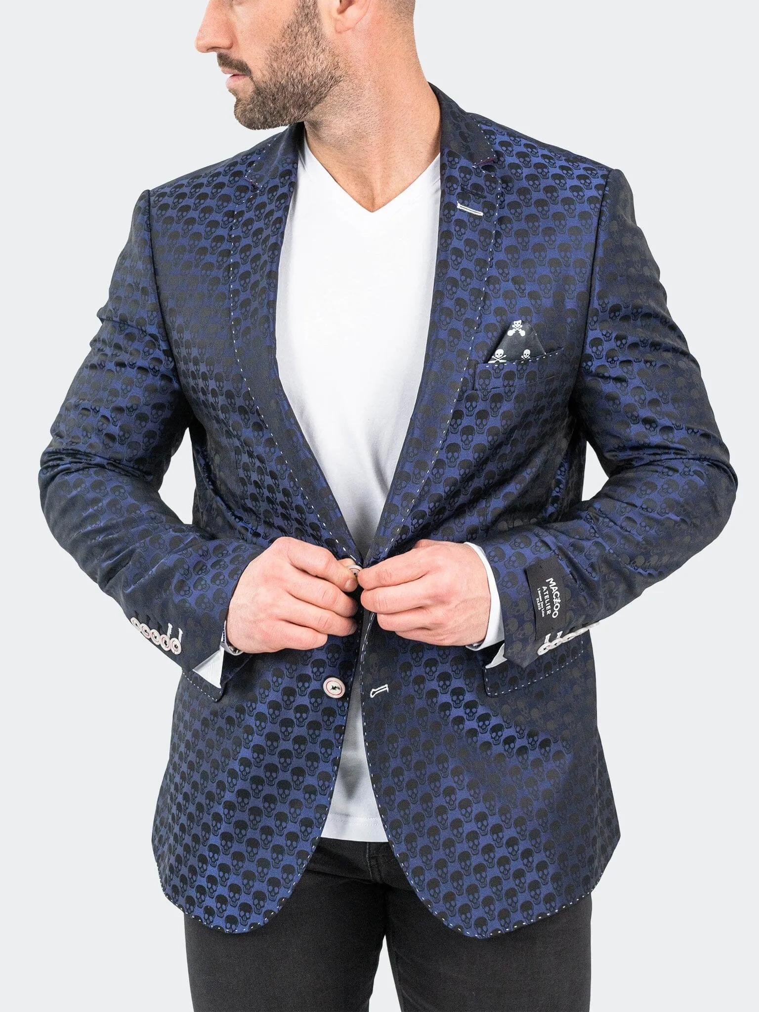 Weather Fit Versatile Layering Blazer Socrate SkullBlue