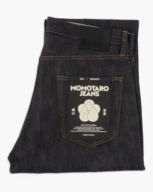 Momotaro Jeans #100 Cotton Silk Straight Fit Mens Jeans - 15oz Zimbabwe Cotton & Silk Selvedge Denim / Zipper Streetwear Fan Minimalist Style Effortless casual
