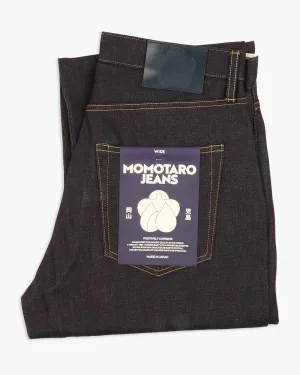 Momotaro Jeans #400 Standard Wide Fit Mens Jeans - 14.7oz Zimbabwe Cotton Selvedge Denim / Button Spring Mood Smooth Work Meeting