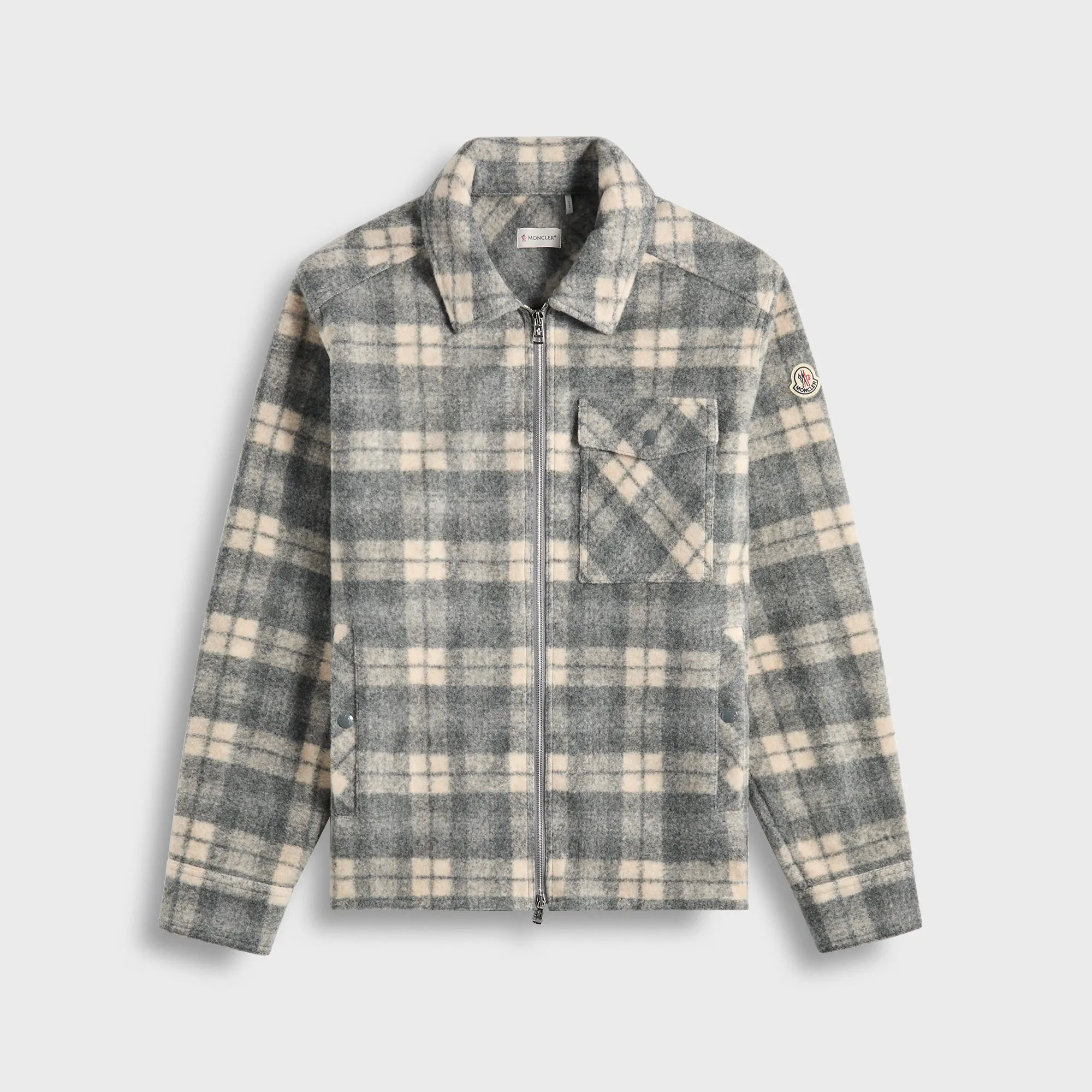 AllPurposeFastening Moncler Plaid Overshirt - Grey / Multi
