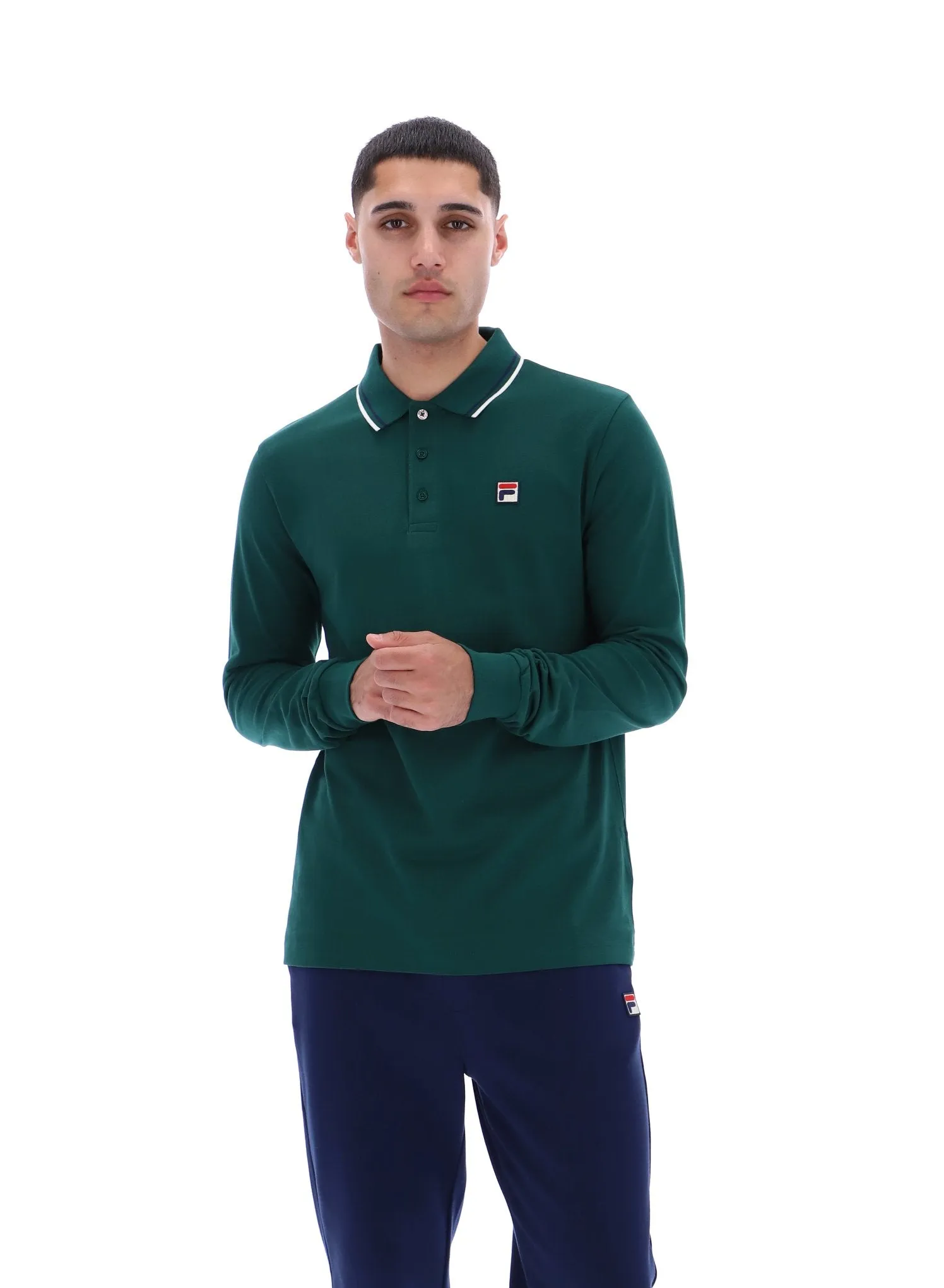 Airflow Ventilation Soft and durable Monte Tipped Collar Long Sleeve Polo