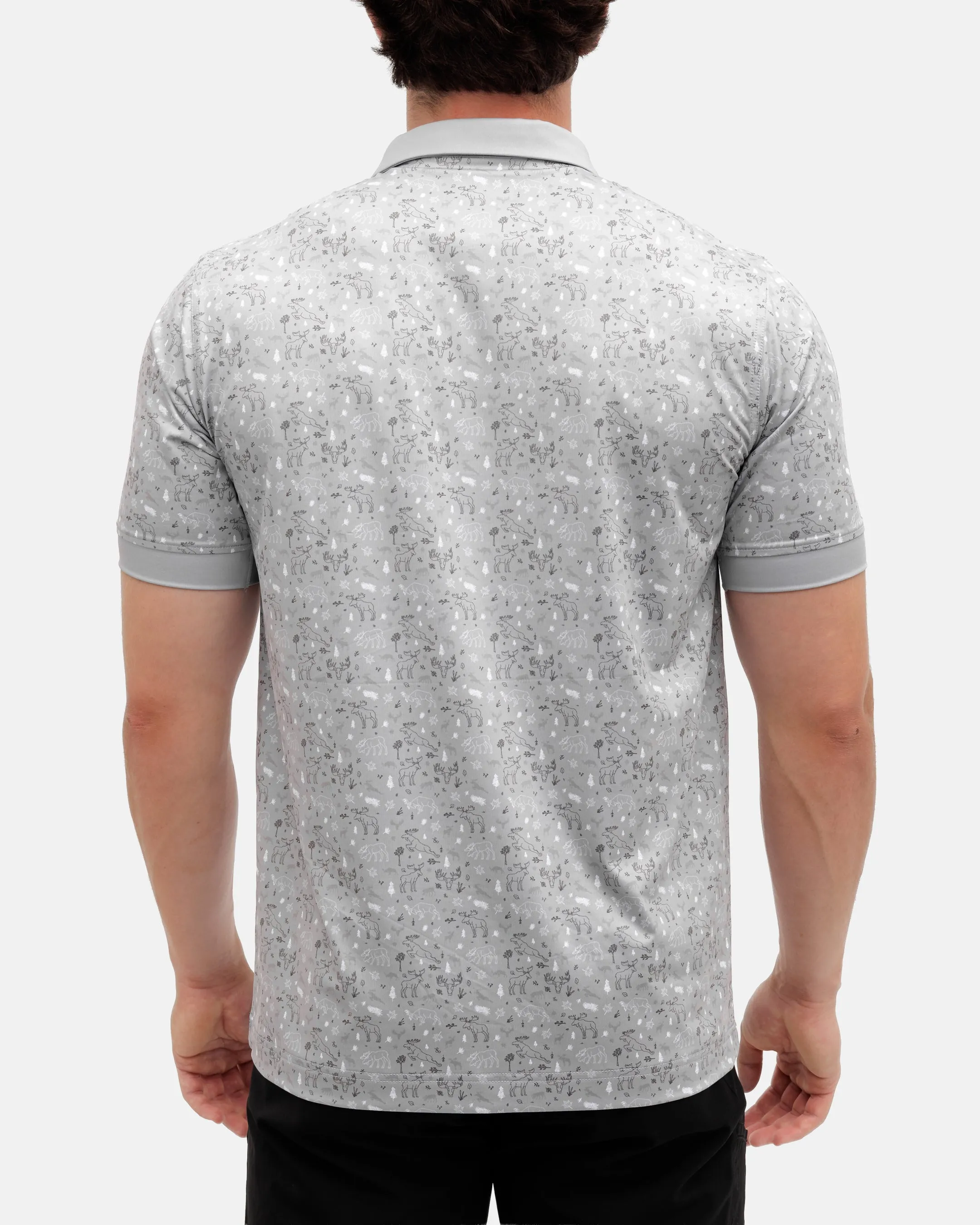 Mountain Retreat Anti Odor Treatment Moose Track's Men's Polo