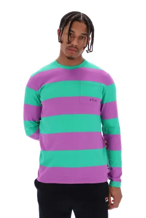 Soft and Relaxed Morley Unisex Oversized Stripe Long Sleeved Pocket Tee