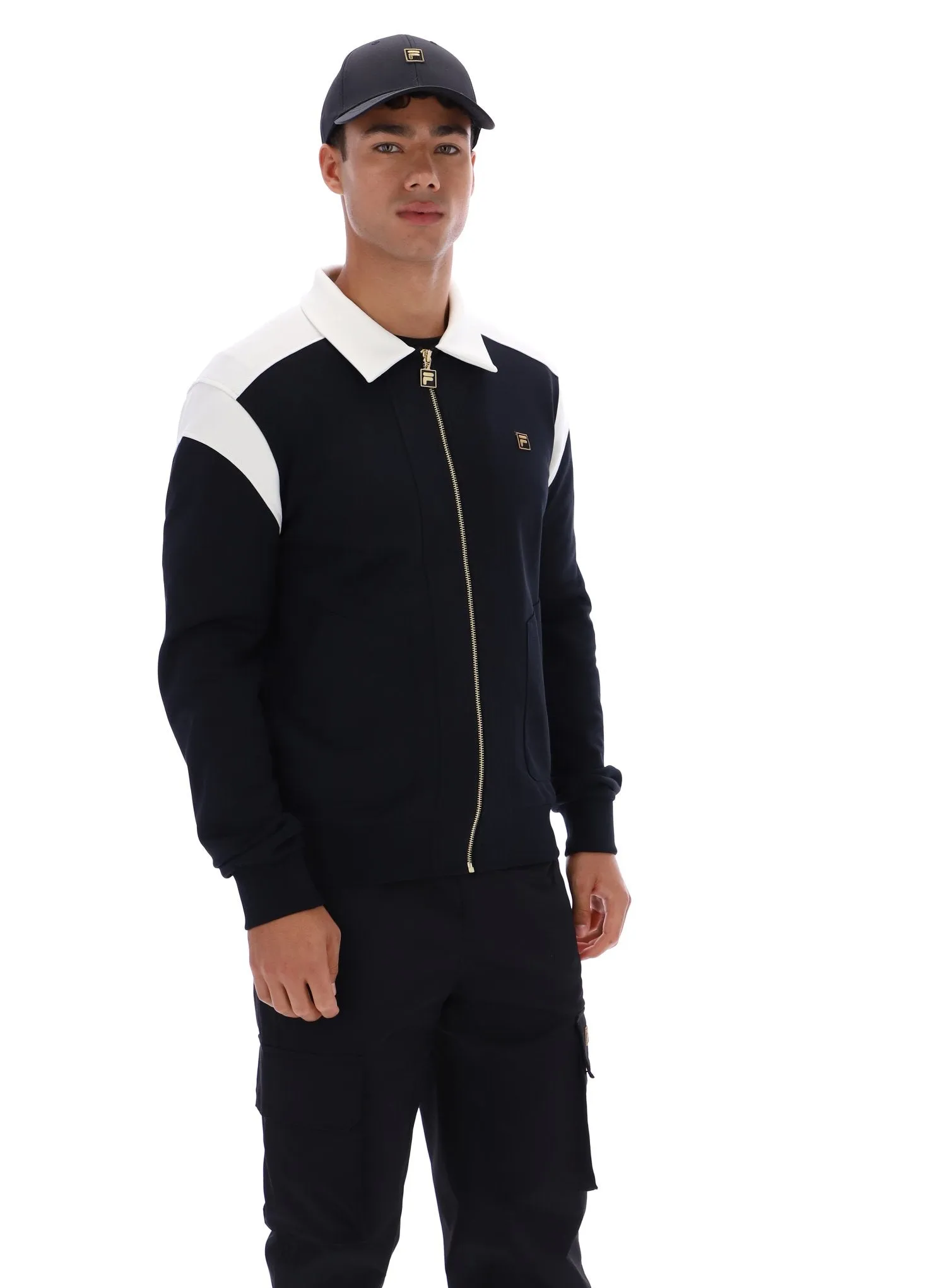 Morton Full Zip Jacket with Contrast Panels retro look Light Day Jacket