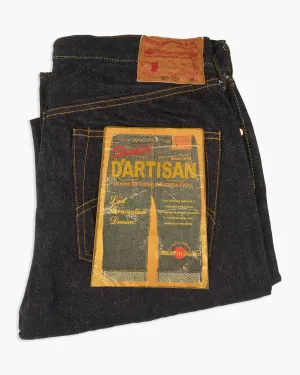 Stretch Classic Gym Ready Studio D'Artisan SD-101 15oz Selvedge Regular Straight Mens Jeans - Onewash