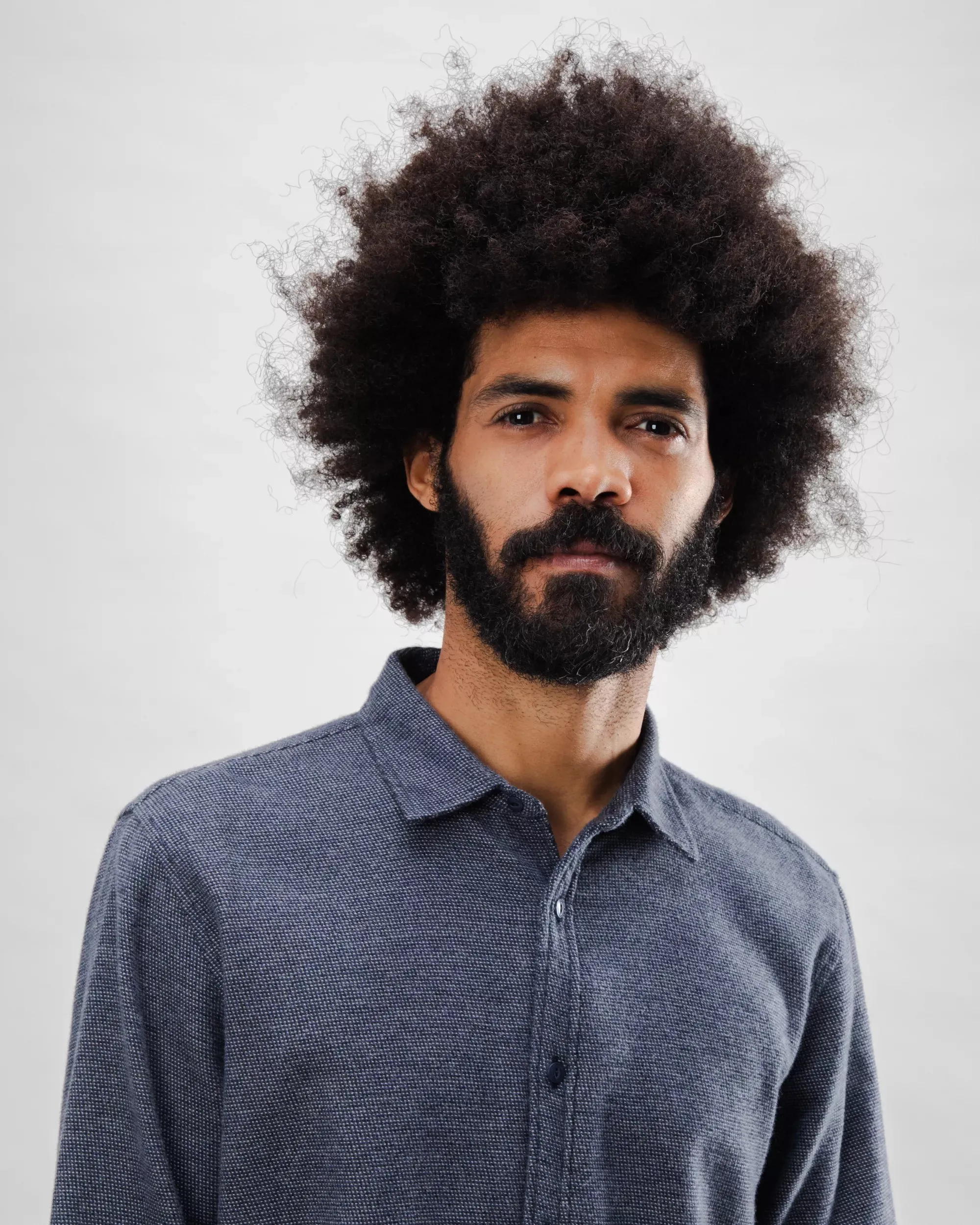 Mouline Flannel Overshirt Dark Grey Casual Friday Poolside Lounge