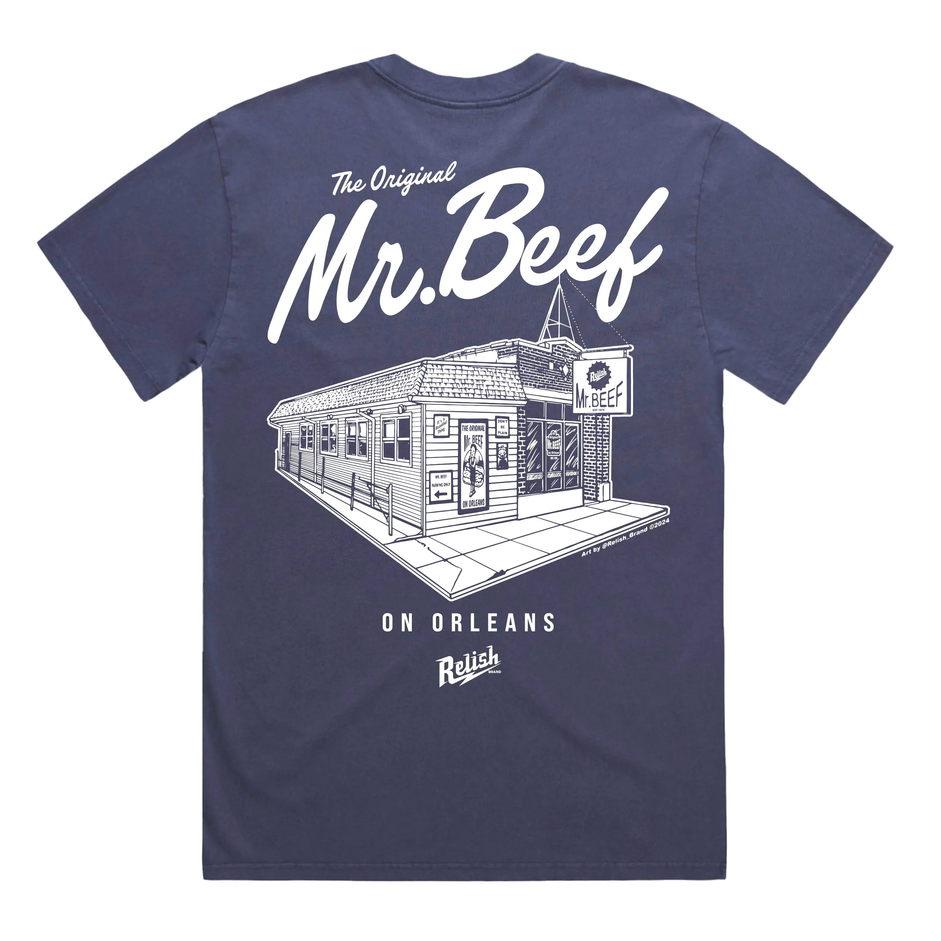 casual top Ultra Soft Blend Mr. Beef X Relish Collab - The Original Beef - Garment Dyed - Solid colors