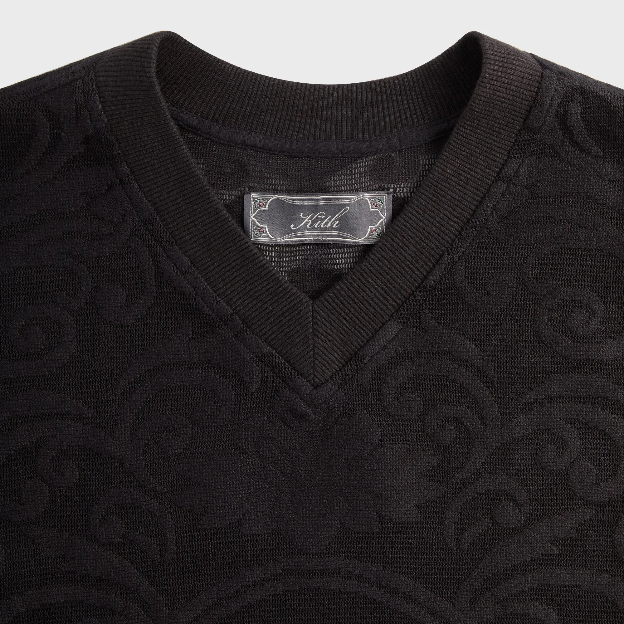 Comfort Fit Design Kith Lace Warm Up Shirt - Black