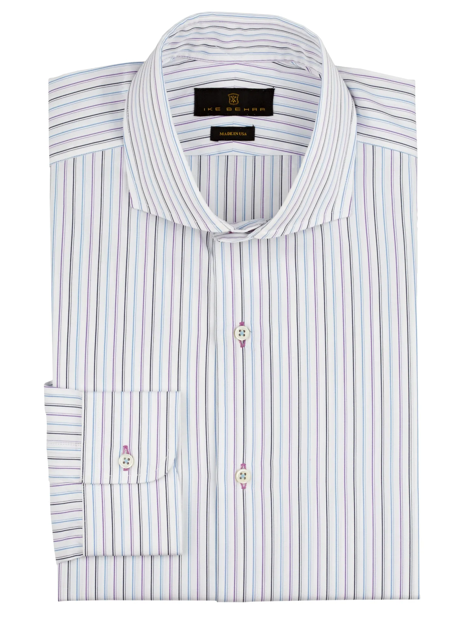 Multi-Stripe Dress Shirt Eco Friendly Dye