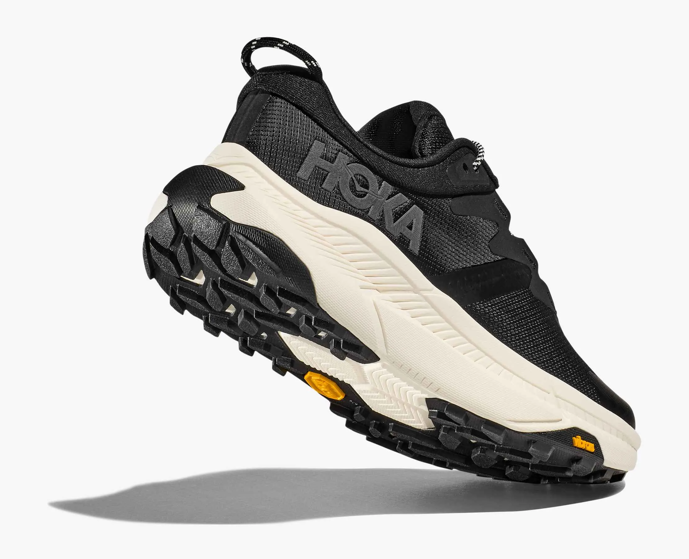 Men's HOKA Transport Everyday Shoe in Black | Alabaster Phylon Midsole swimmers' shoes