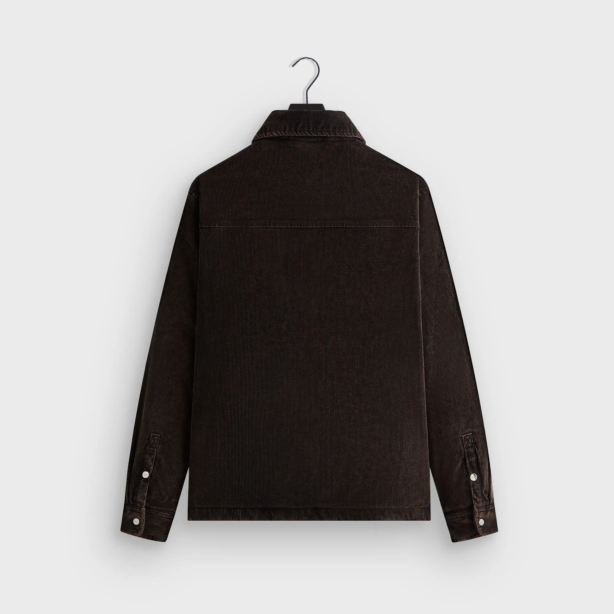 Kith Washed Corduroy Brixton Puffed Shirt Jacket - Ink Recycled materials Windproof Closure