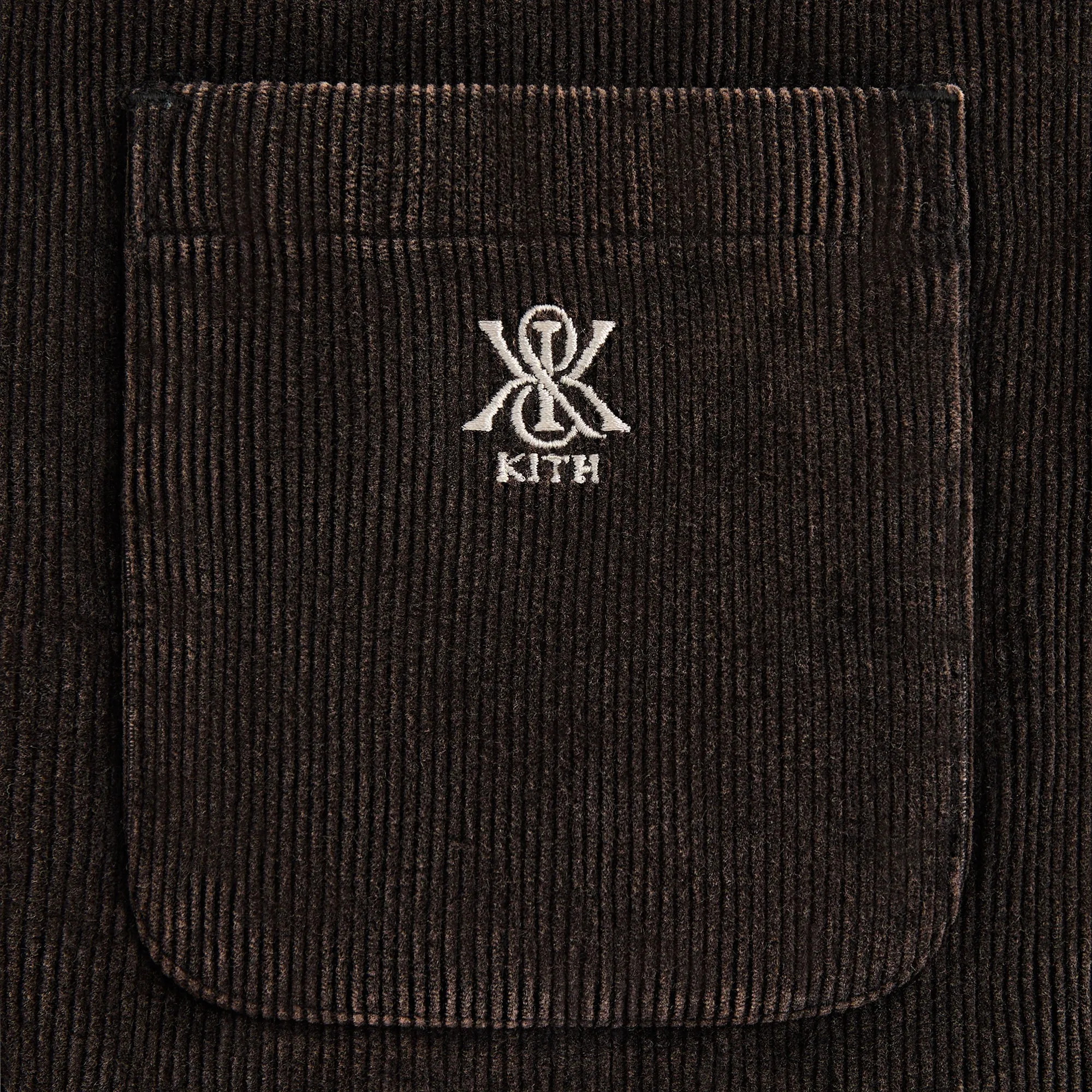 MagneticClosureSystem Waist Belt Kith Washed Corduroy Brixton Puffed Shirt Jacket - Ink