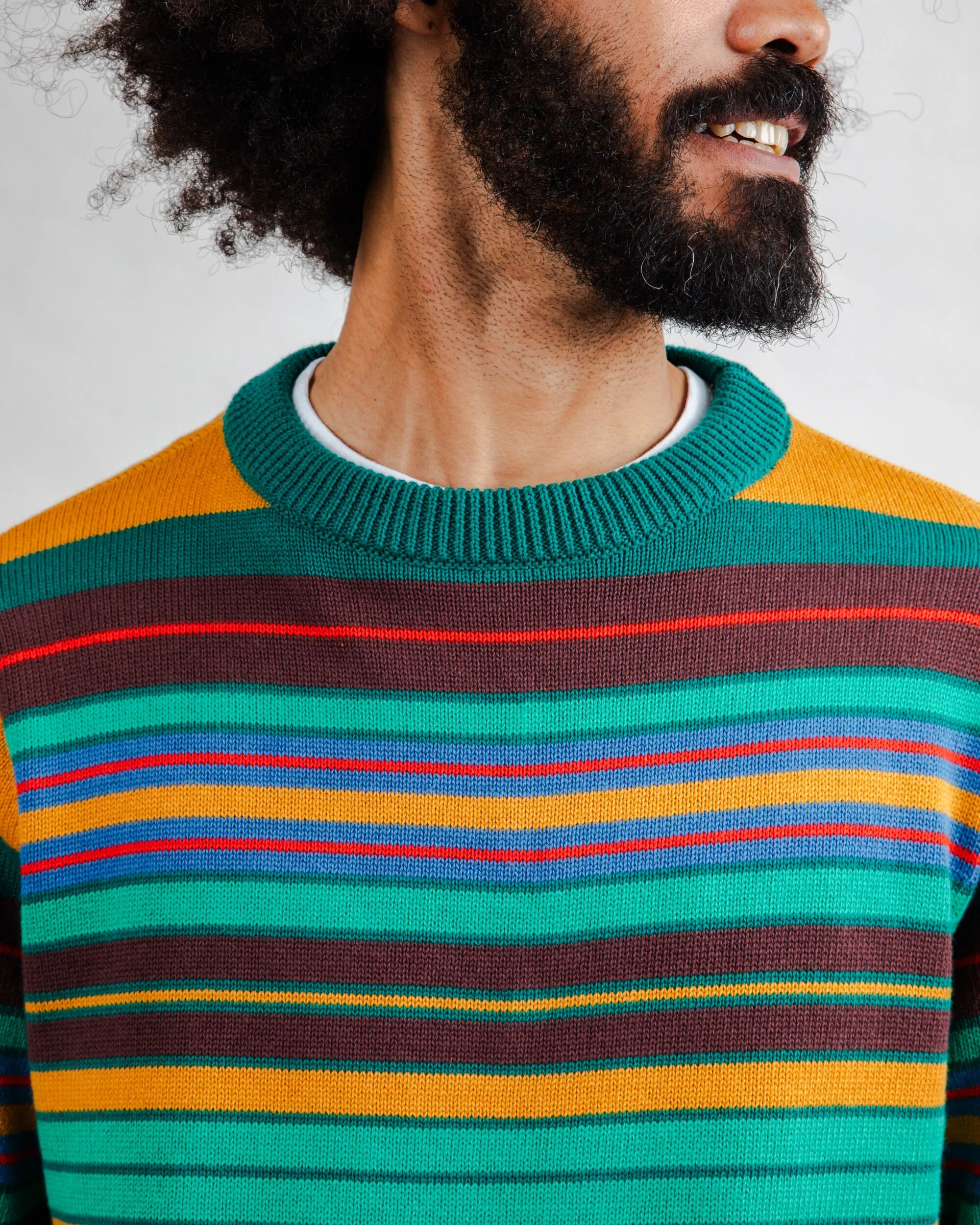 Multistriped Sweater Layered Style