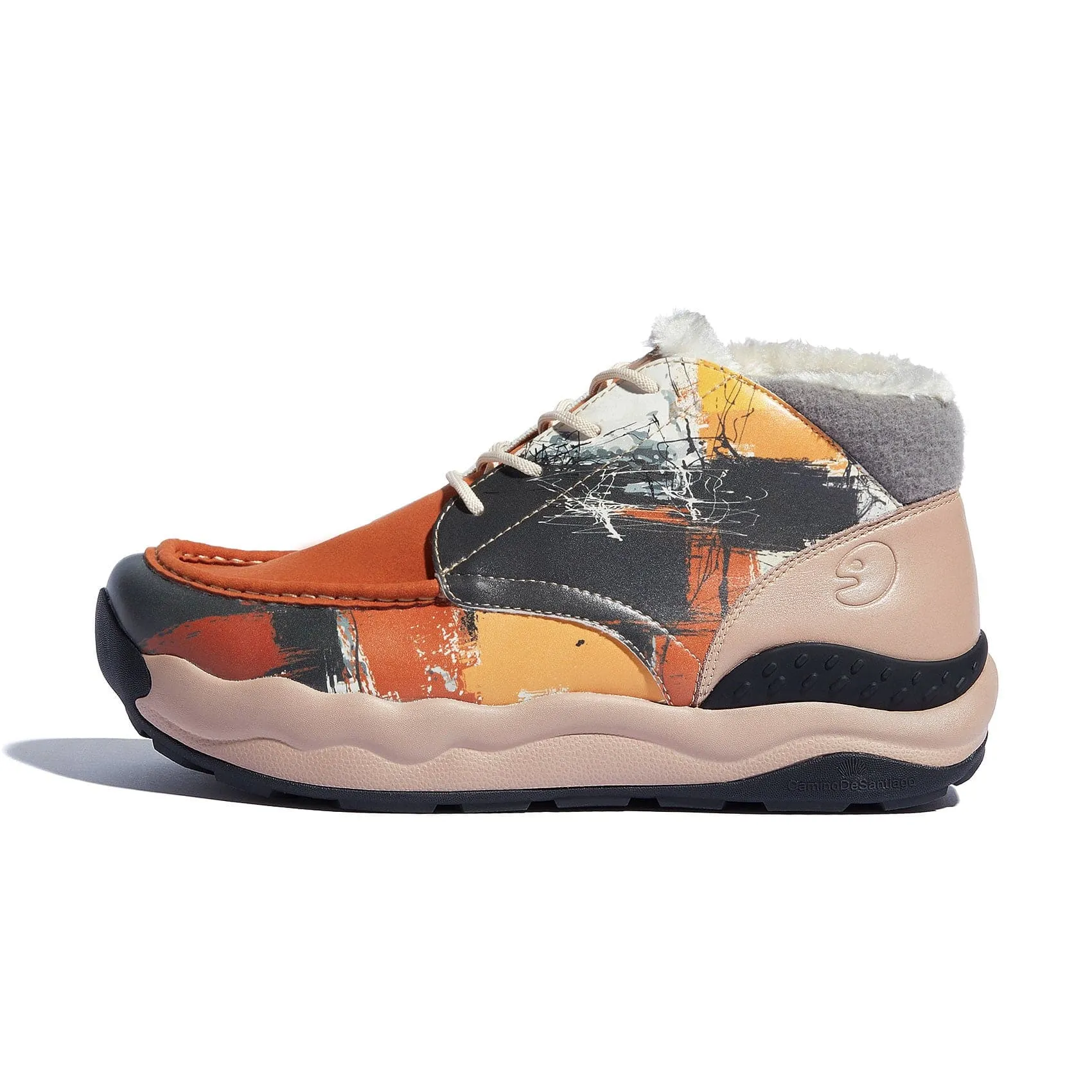 Wide Cut Smooth Soles Mural San Diego VI Men